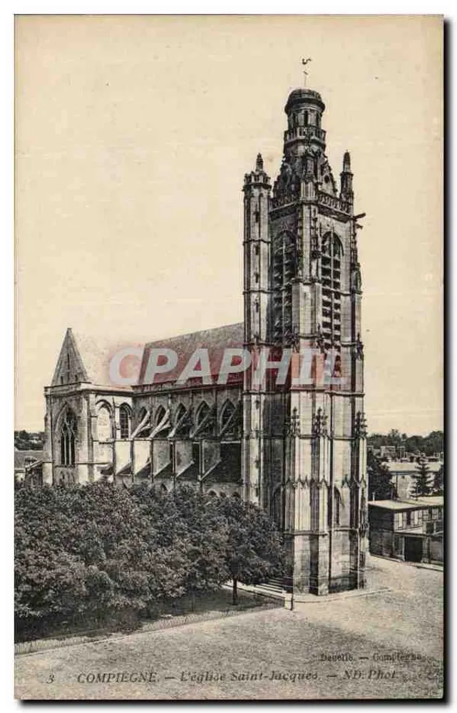 Compiegne — A igreja de São Jacó — Danellé, Compiegne - Frente