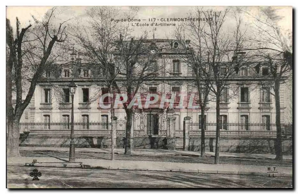 Clermont-Ferrand — Die Artillerie-Schule — M.T. n°117 - Vorderseite