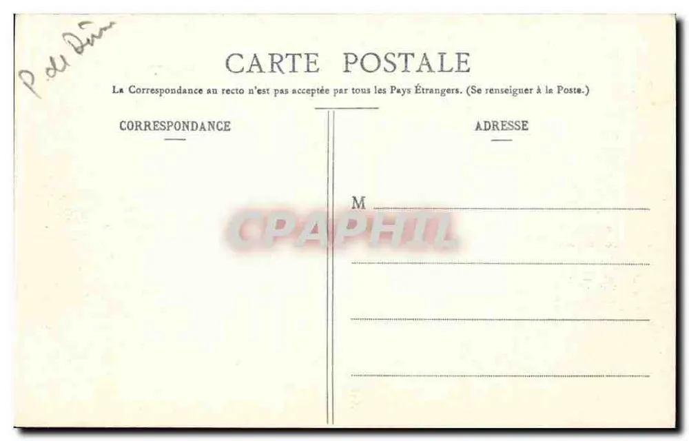 Clermont-Ferrand — A Place de Jaude — Lib. Bougé-Béal, 21, rue de l'Eeu - Verso