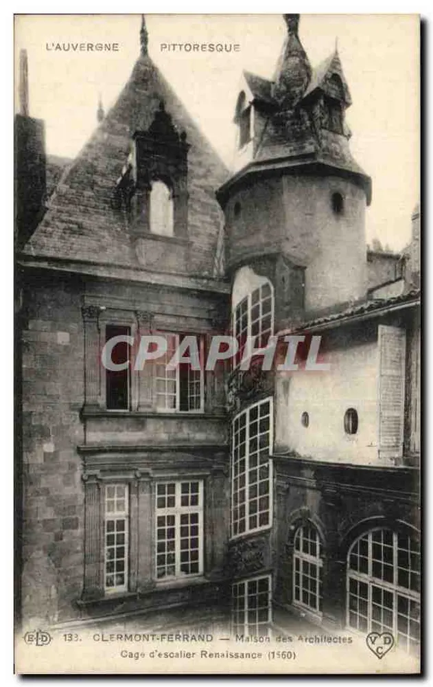 Clermont-Ferrand — Haus der Architekten — Renaissance-Treppe (1560) - Vorderseite