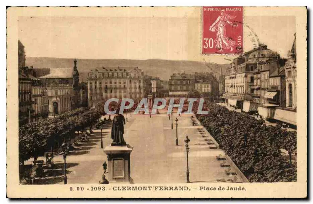 Clermont-Ferrand — Place de Jaude — J. Gottardangas, n°1093 - Frente