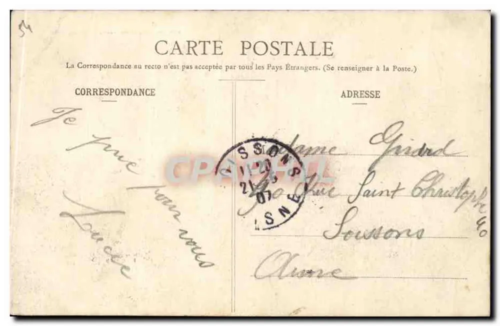 A Notre-Dame de Sion - O Calvário — Cliché A. Haas - Verso