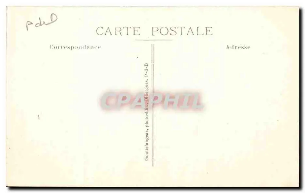 Clermont-Ferrand — Place de Jaude — G d'O - 1092 - Verso