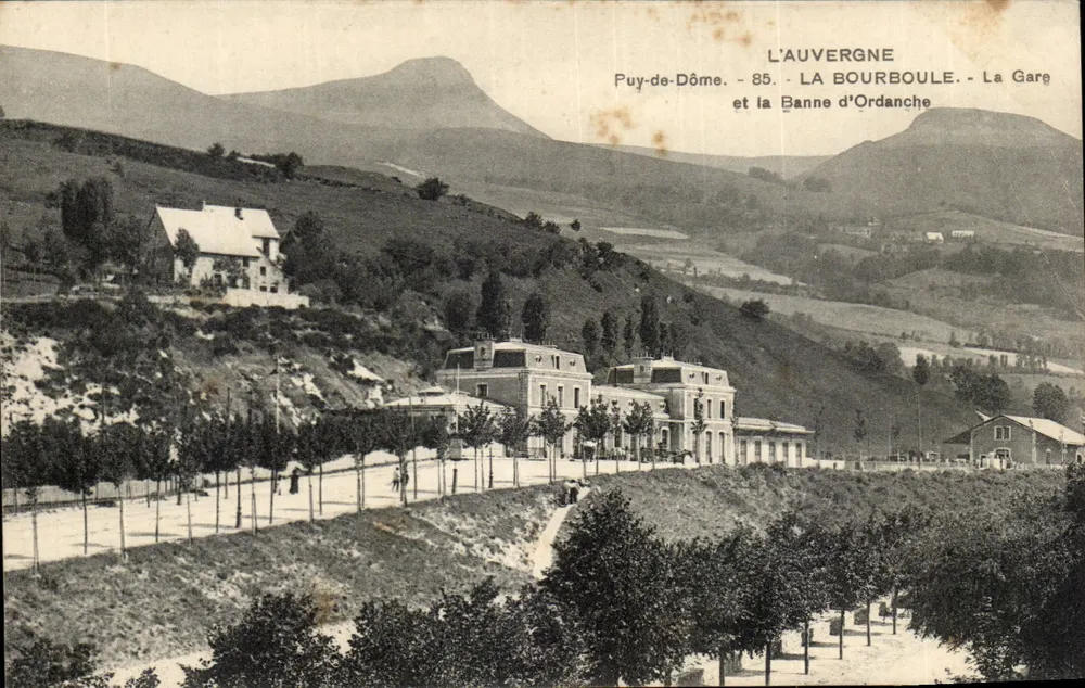 La Bourboule - Die Station und die Banne d'Ordanche — Puy-de-Dôme, 85 — Auvergne - Vorderseite