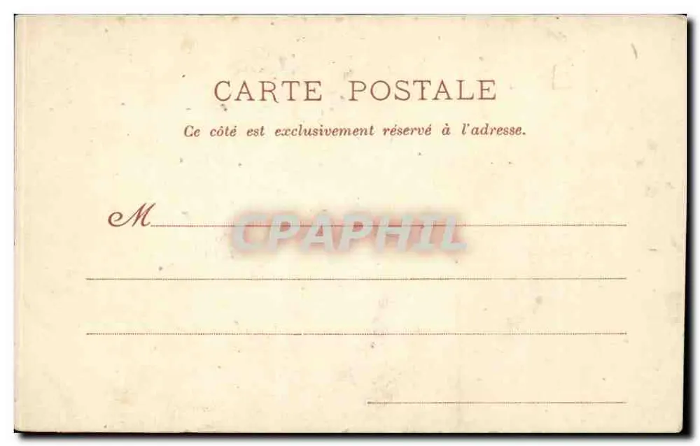 Vincennes - A Capela do Forte — P. Marmaus, editor, Paris, número de série não visível - Verso