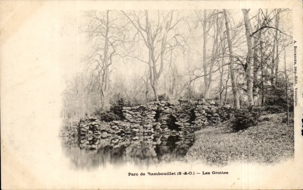 Parque de Rambouillet (S.-&-O.) — As Grutas — A. Bournith, Imp.-Édit. Versailles - Frente