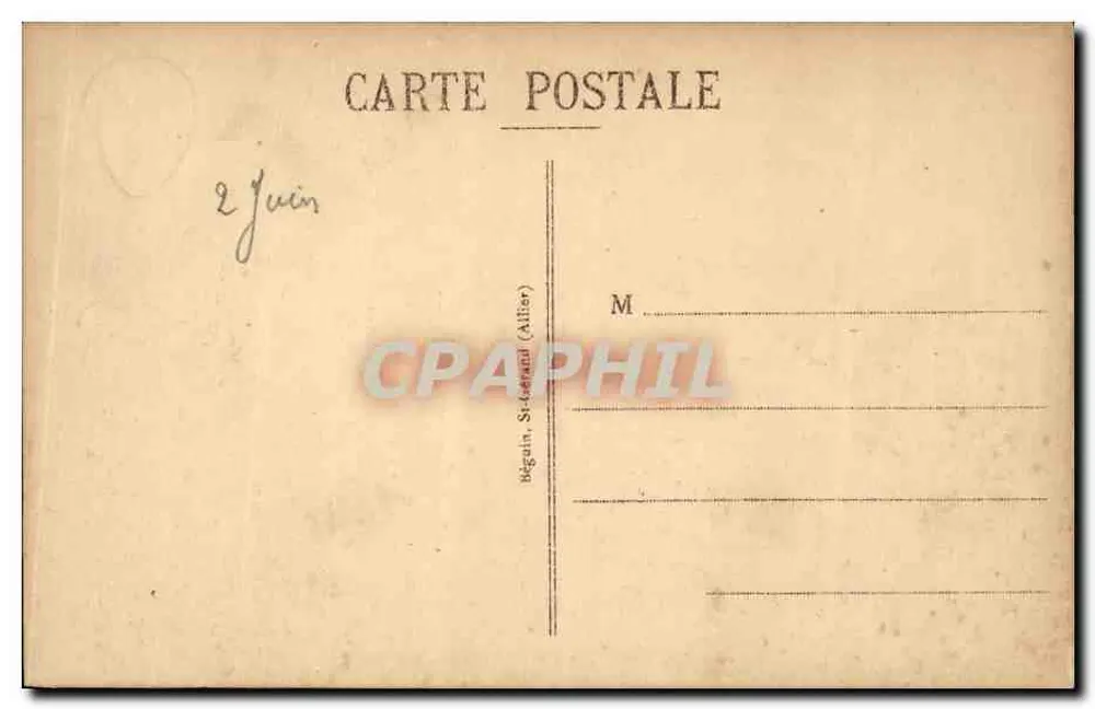 O Mont-Dore - Cume do Capucin — L'Auvergne Illustrée, n°1826, editor Idéal - Verso