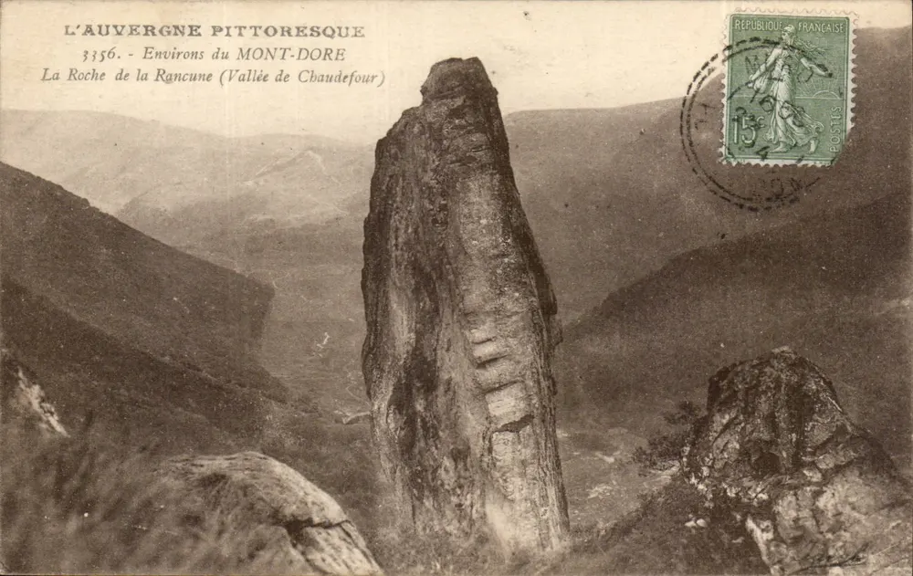 Der Felsen von Rancune (Tal von Chaudefour) — pittoreske Auvergne — n°3356 - Vorderseite