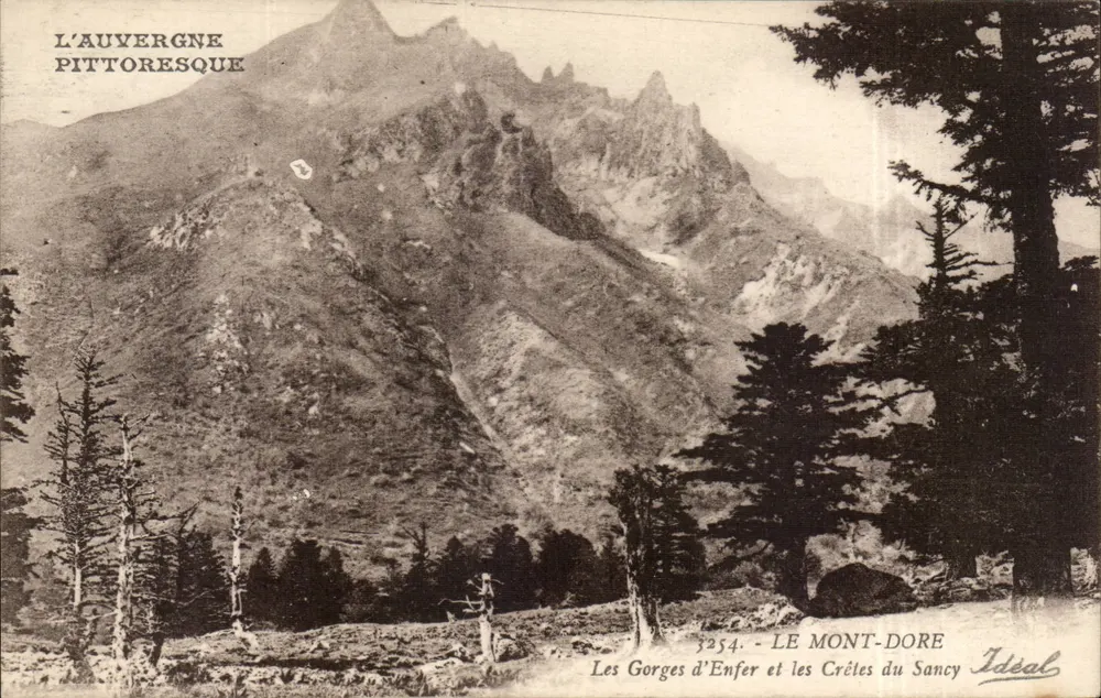 Die Gorges d'Enfer und die Crêtes du Sancy — Le Mont-Dore — Idéal, n° 3254 - Vorderseite