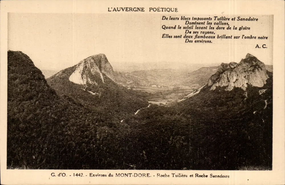 Umgebung von Mont-Dore — Roche Tuilière und Roche Sanadoire — G.d'O. - 1442 - Vorderseite