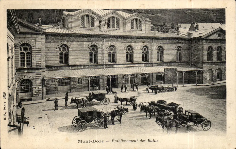 Mont-Dore — Estabelecimento dos Banhos — B.F. Paris - Frente