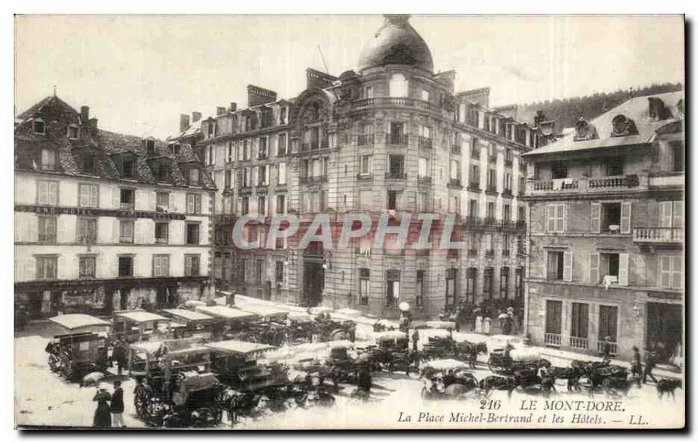 Le Montdore — Place Michel-Bertrand und Hotels — LL, n° 216 - Vorderseite