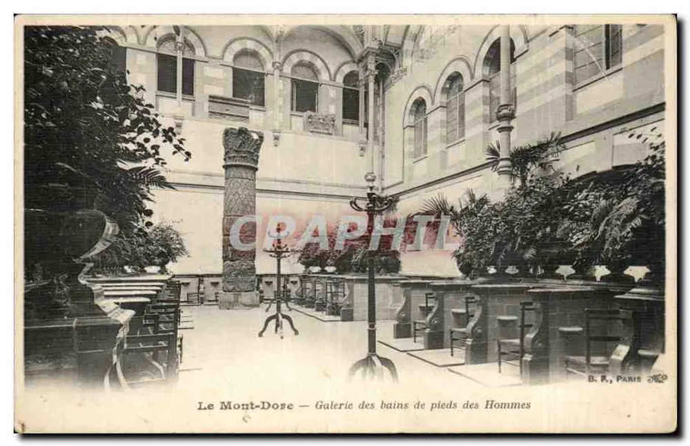 Le Mont-Dore — Galerie der Fußbäder für Männer — B. F., Paris - Vorderseite