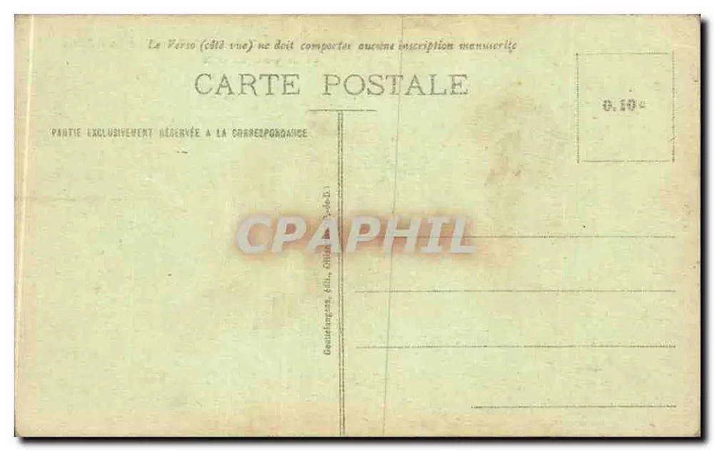 Clermont-Ferrand — Ansicht über Jaude und die Kathedrale — G.D'O. n°1110 - Rückseite