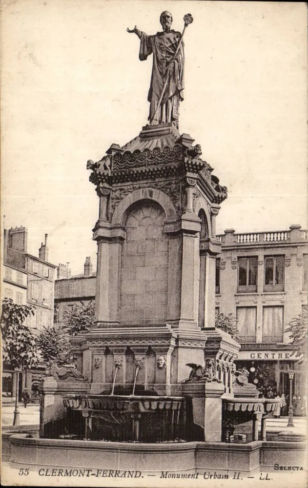 Clermont-Ferrand — Monument Urbain II — editor Selecta, n° 55 - Frente