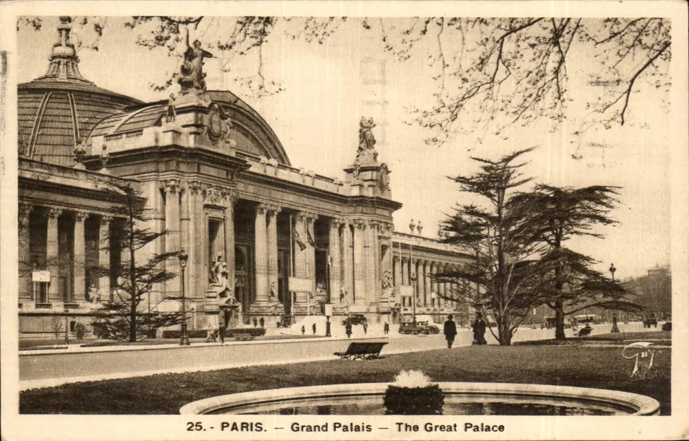 Paris — Grand Palais — O Grande Palácio — A. Leconte, Rue de la Bretonnière, Paris - Frente
