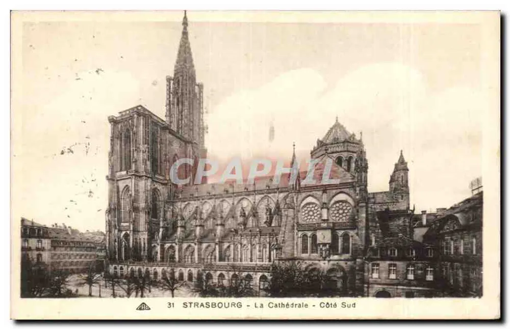 Strasburgo - La Cattedrale - Lato Sud — edizione Strasburgo, n°31 - Recto