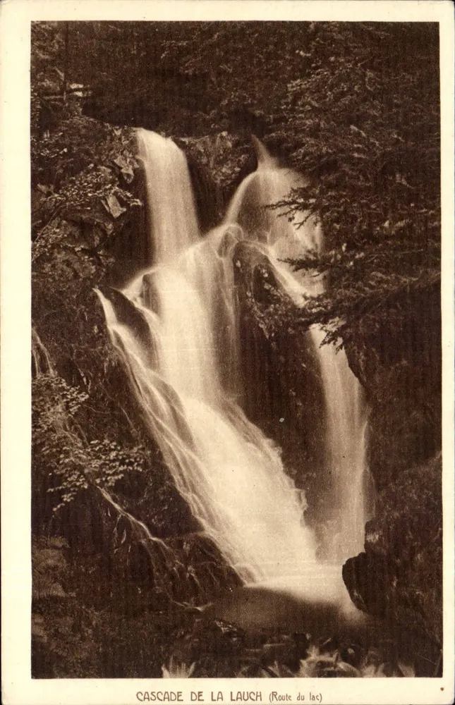 Cascata de La Lauch — Rota do lago — Braun & Dornach, edit. - Frente
