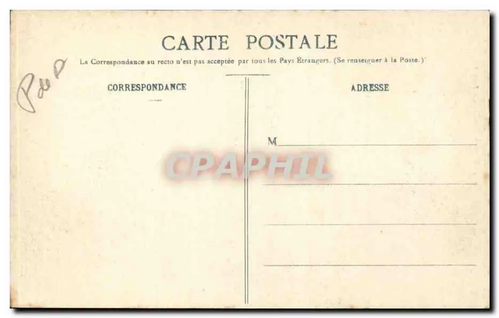 St-Nectaire - A Igreja — vista da igreja situada em uma colina, editor Roupé, rua de l'Écu, Clermont-Ferrand, n°122 - Verso