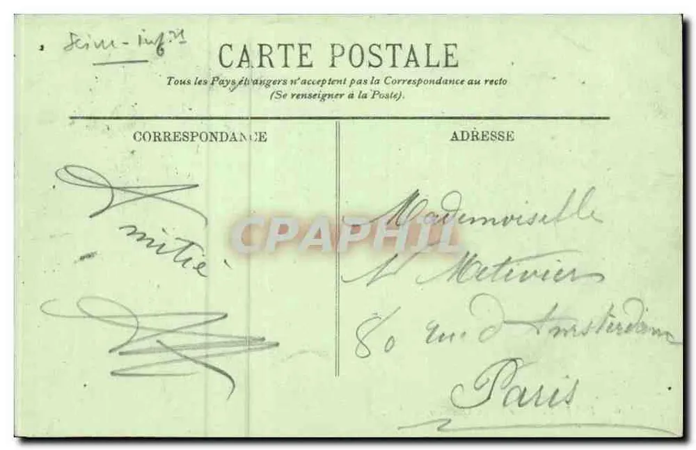 Dieppe — O Velho Castelo — LL. - Verso