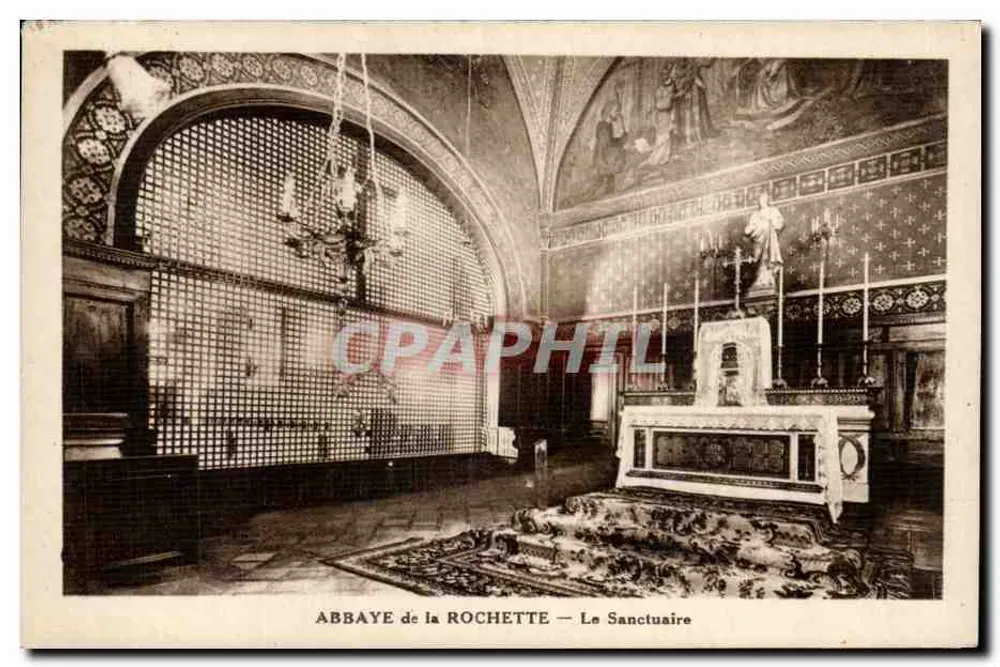 Abadia de La Rochette — O Santuário — Fototipia Lescroyen, Lyon - Frente