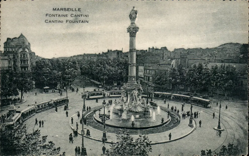 Marseille — Fontaine Cantini — Editor Floreal, n°6 - Frente