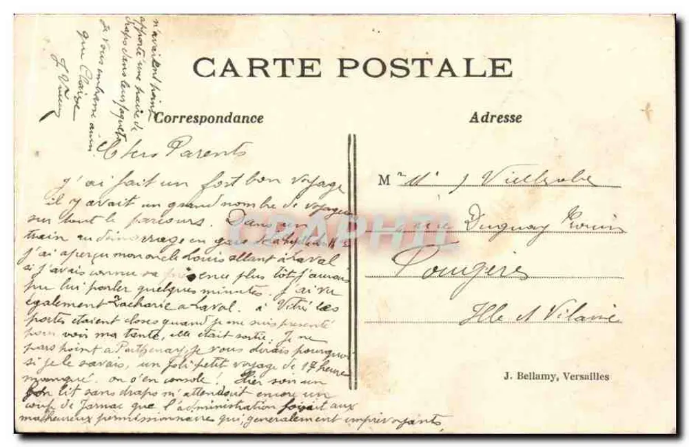 Parc du Petit Trianon — Le Moulin et l'Étang — Éditeur non identifié, n° 95 - Verso