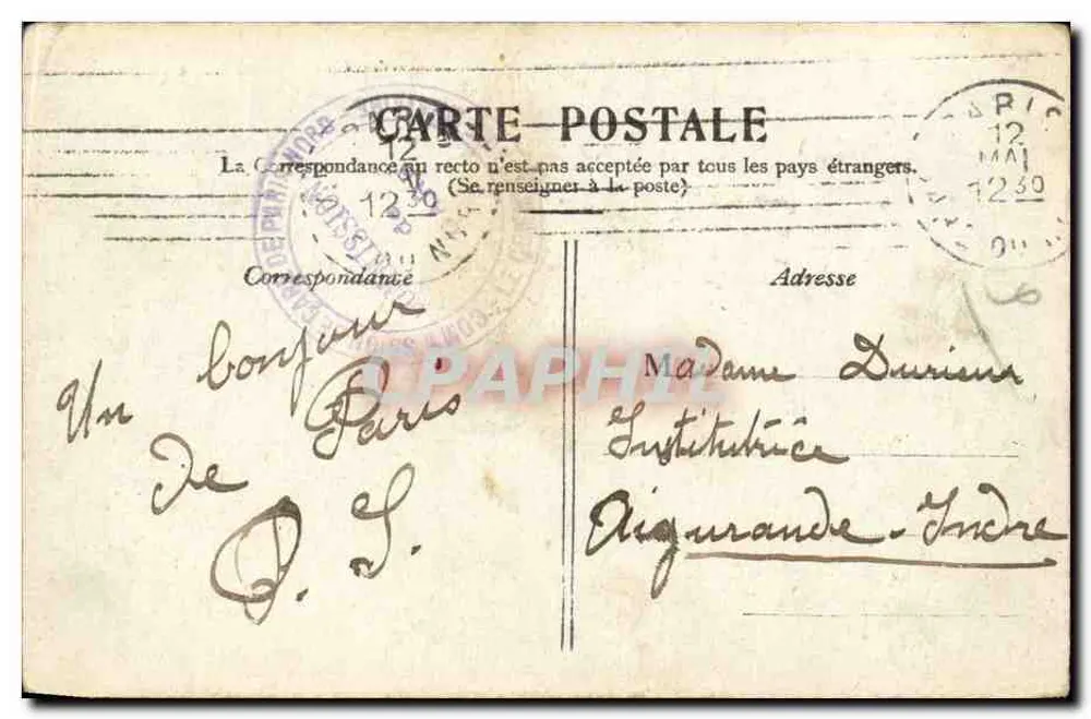 PARIS — O Arco do Triunfo do Carrousel — editor não visível - Verso