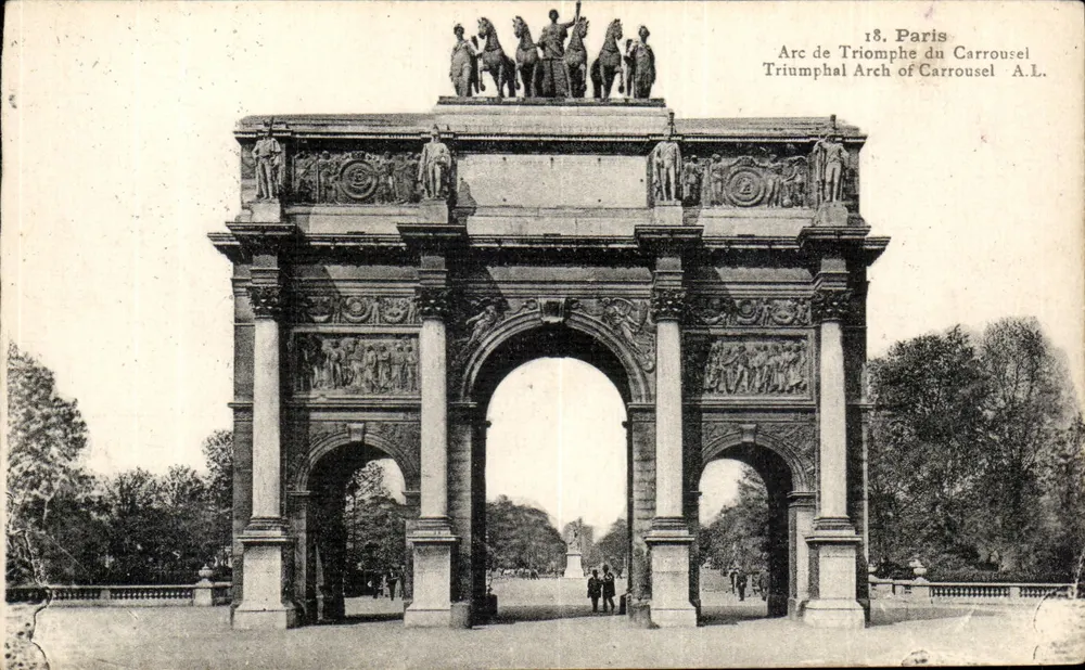 Arco do Triunfo do Carrousel — Paris — A.L. - Frente