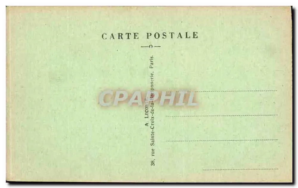 Arco do Triunfo do Carrousel — Paris — A.L. - Verso