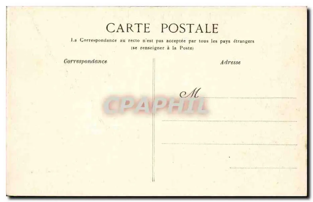Palast von Fontainebleau — Cabinet der Abdikation Napoleons I. — G.B.N.G. - Rückseite