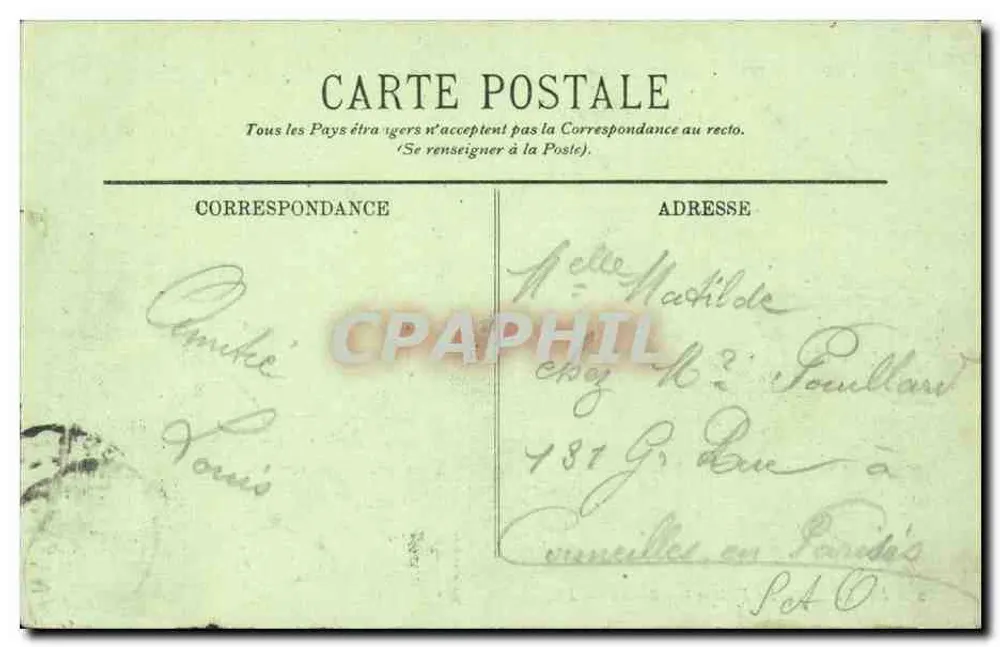 Dieppe — Die Stadt und das Schloss — LL. - Rückseite