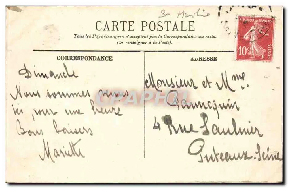 DIEPPE — Das Casino und die Strandpromenade vom Schloss aus — LL. - Rückseite