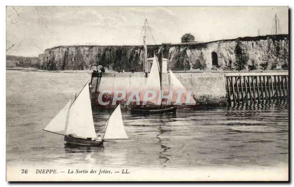 Dieppe — Saída das docas — LL. n°76 - Frente