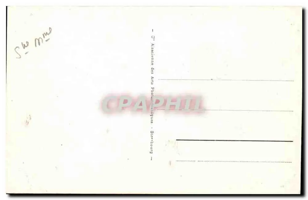 Dieppe — O Castelo (fachada noroeste) — Bilhete postal antigo n°7 — editor: 3ª Assemblée dos Artes Fotográficos, Strasbourg - Verso