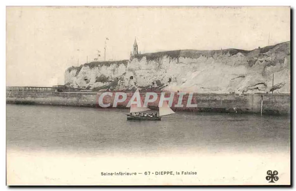 Dieppe, la Fataise — Seine-Inférieure — 67 — wydawca M.T.E. - Awers