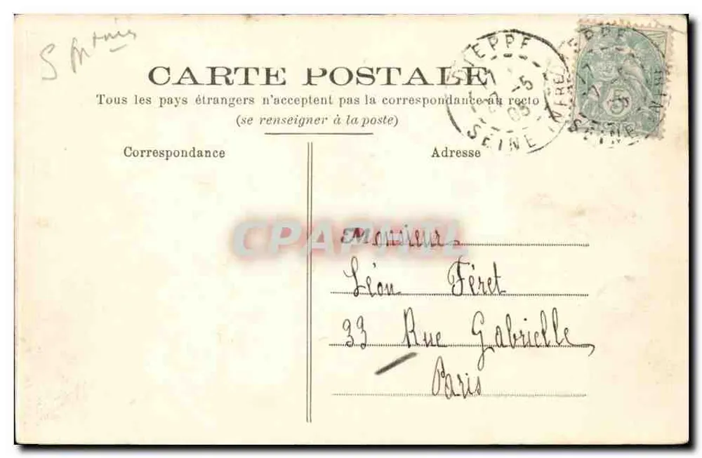 Dieppe — Il vecchio Castello — F. Fauchois, n°390 - Verso