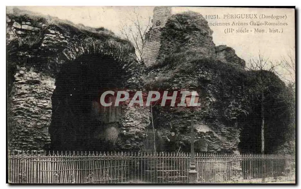 Périgueux (Dordogne) — Alte gallo-römische Arenen (3. Jahrhundert) — Mon. hist. - Vorderseite