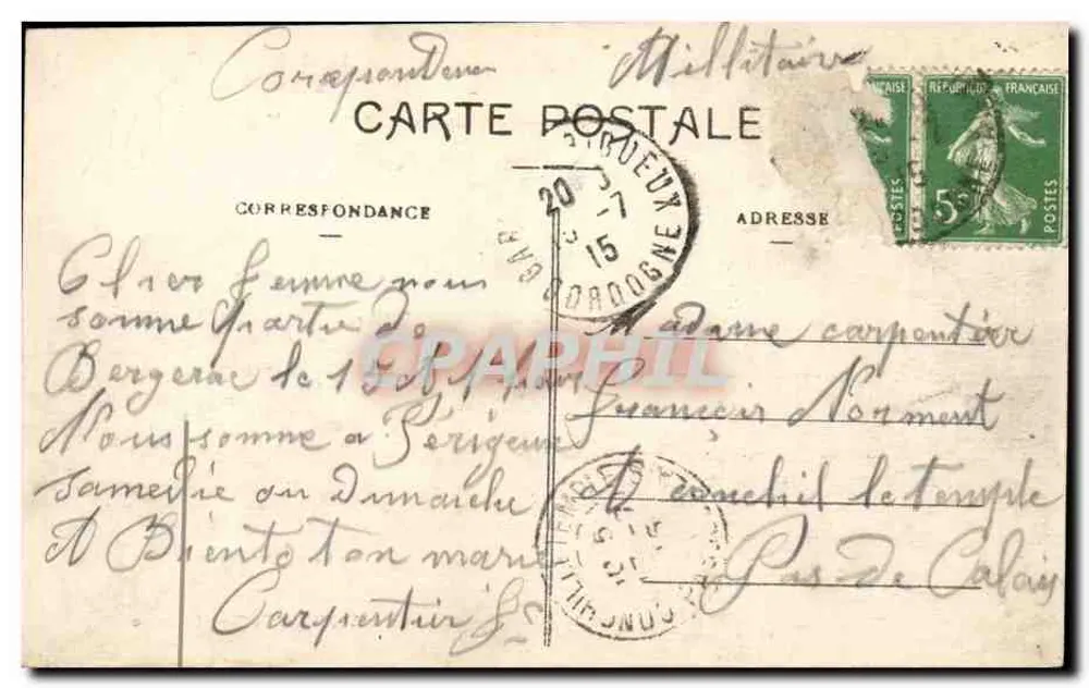 Périgueux (Dordogne) — Alte gallo-römische Arenen (3. Jahrhundert) — Mon. hist. - Rückseite