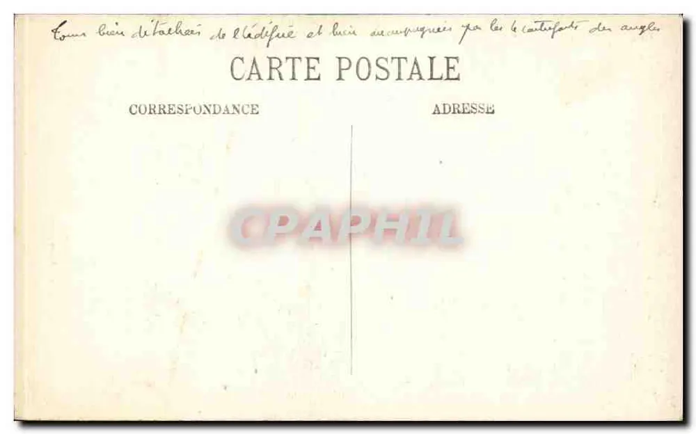 Reims — Kathedrale vor dem Bombenangriff — Strebwerke — LL, Nr. 114 - Rückseite