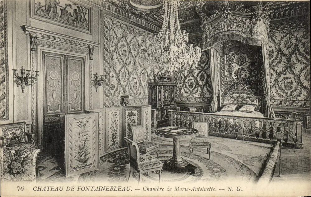 Schloss Fontainebleau — Zimmer von Marie-Antoinette — N. G. — n° 76 - Vorderseite
