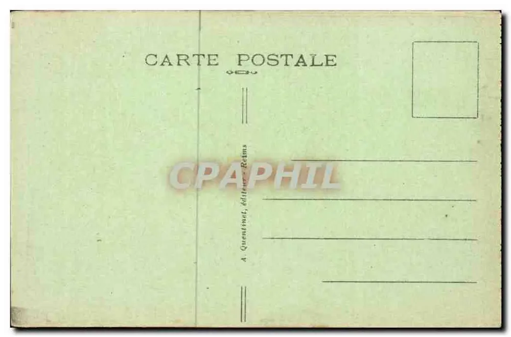 Reims - L'Hotel de Ville, editore Quentinat, n° 130 - Verso