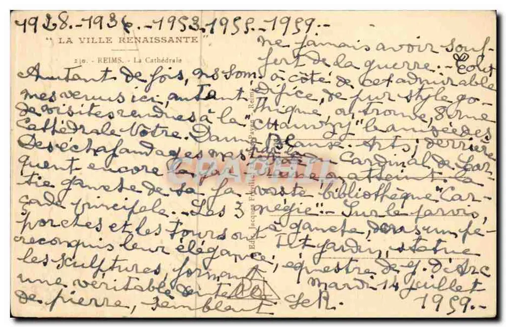 Reims — Catedral Nossa Senhora — editor PoL - Verso