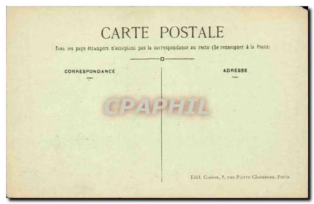 Paris — Die Siegessäule, Place de la Bastille — C. M. n°45 - Rückseite