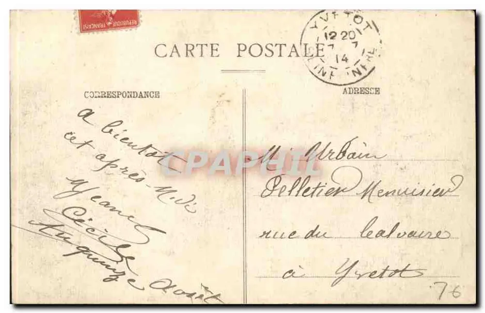 Dieppe - Ogólny widok - L'Avant-Port — A. Bettembos, nr 2437 - Rewers