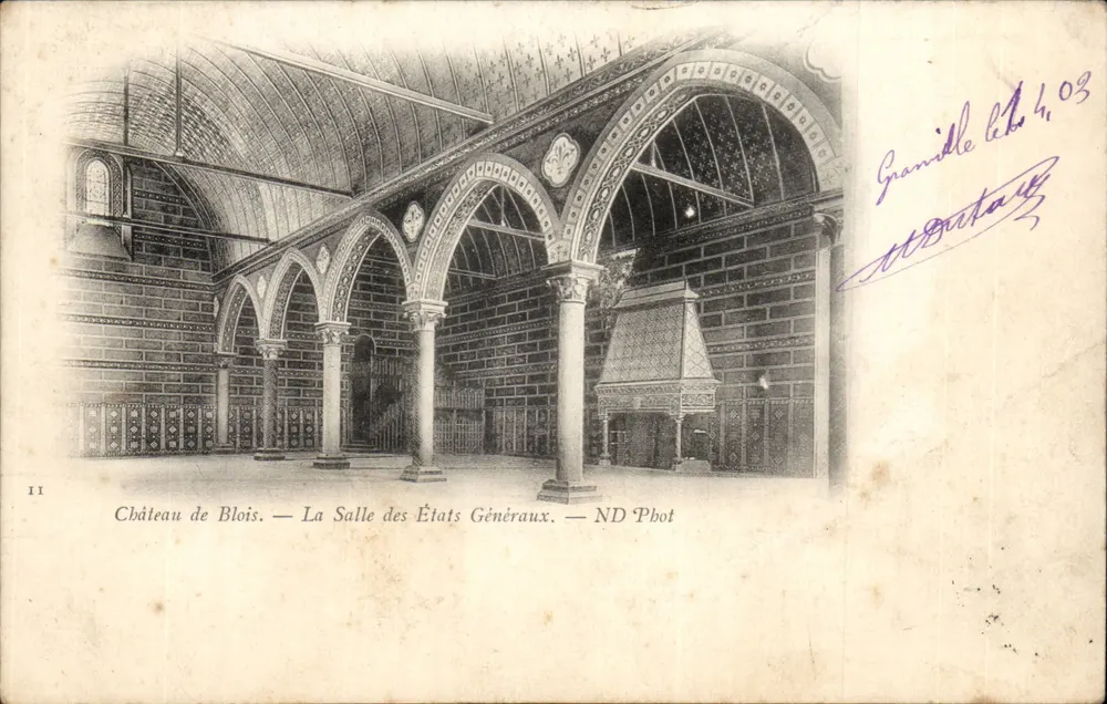 Château de Blois — Ansicht der Halle der Generalstände — ND Phot - Vorderseite
