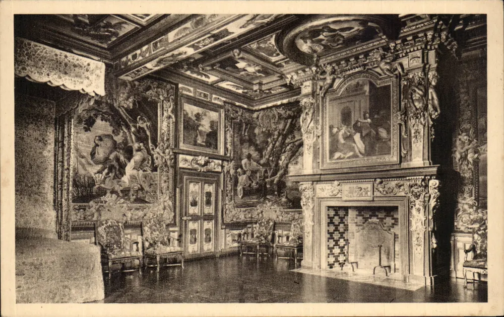 Cheverny (Loir-et-Cher) — Quarto do Rei — Cliché F. de Bertier - Frente