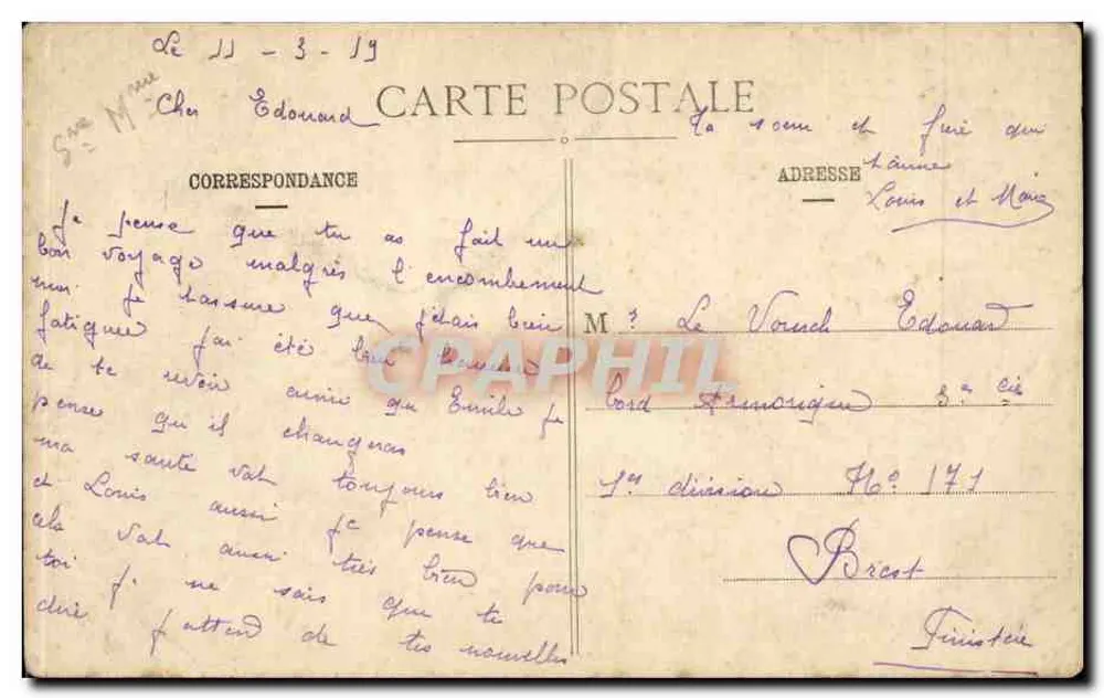 Cena de partida do pescador — Il faut partir — editor A. H. Lisle-Adam, sucessores, n° 5 - Verso