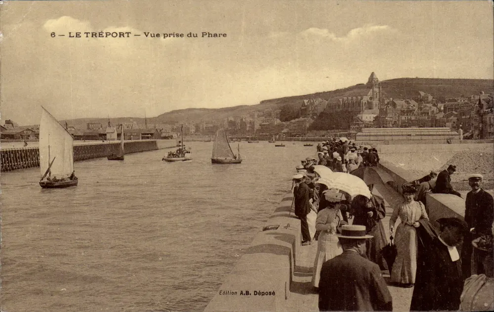 Le Tréport — Ansicht vom Leuchtturm — Edition A.B. Déposé - Vorderseite