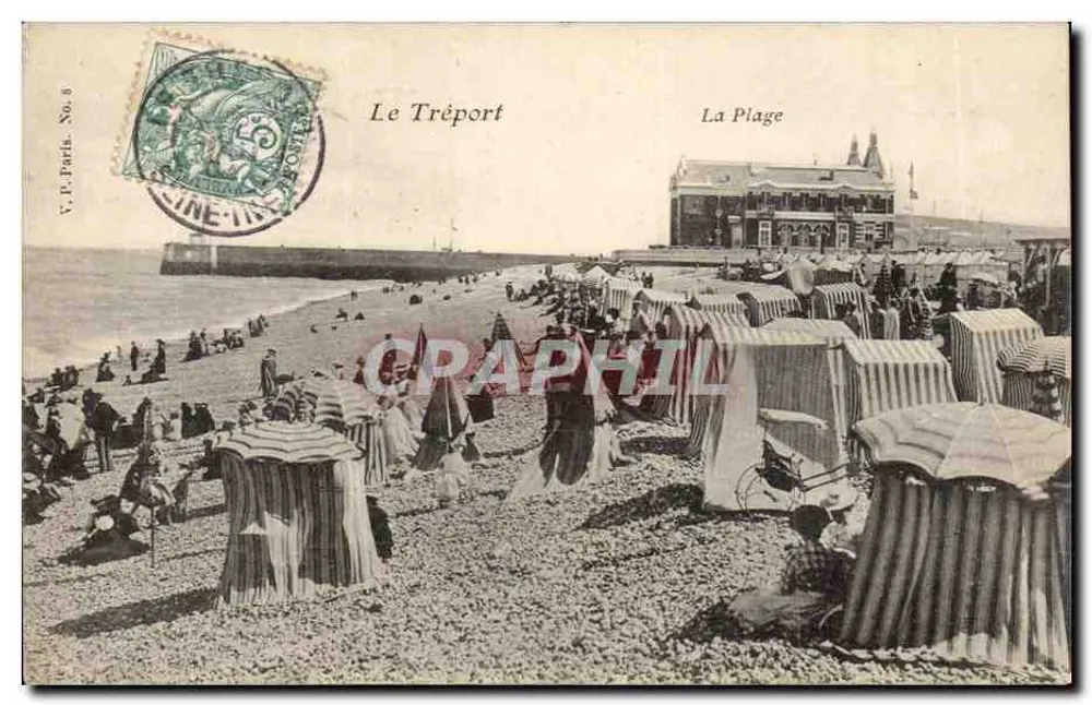 Le Tréport — A Praia — V.P. Paris, No. 8 - Frente
